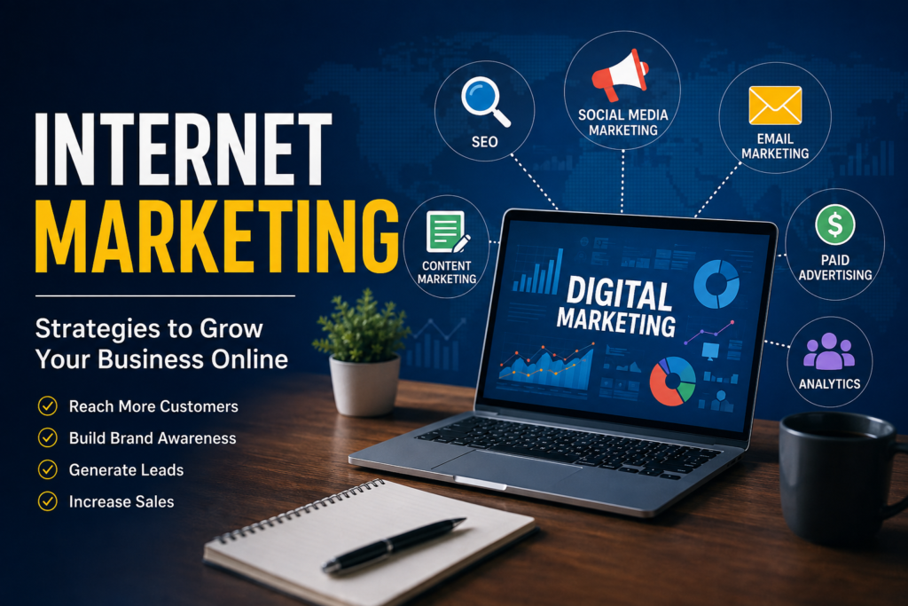 Internet marketing strategies for growing a business online